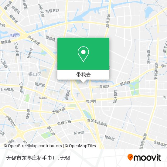 无锡市东亭庄桥毛巾厂地图