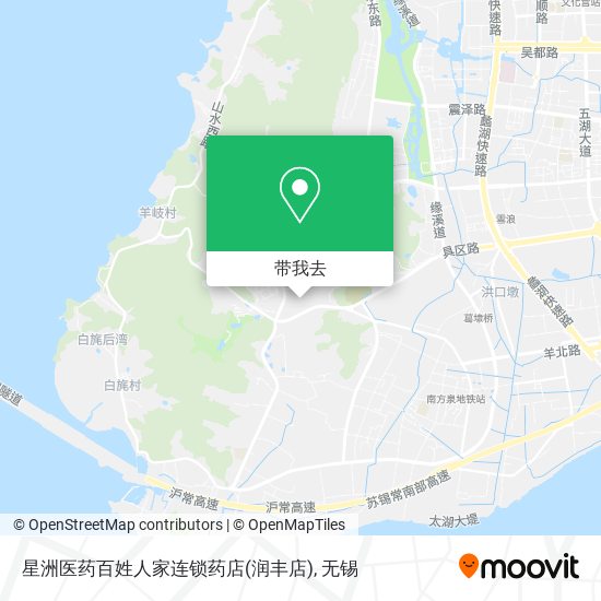 星洲医药百姓人家连锁药店(润丰店)地图