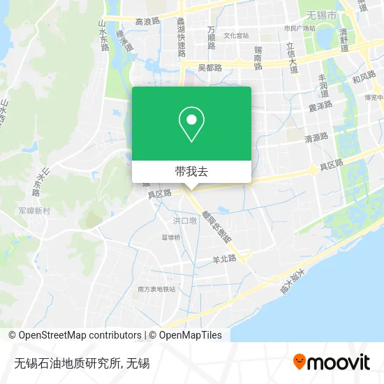 无锡石油地质研究所地图
