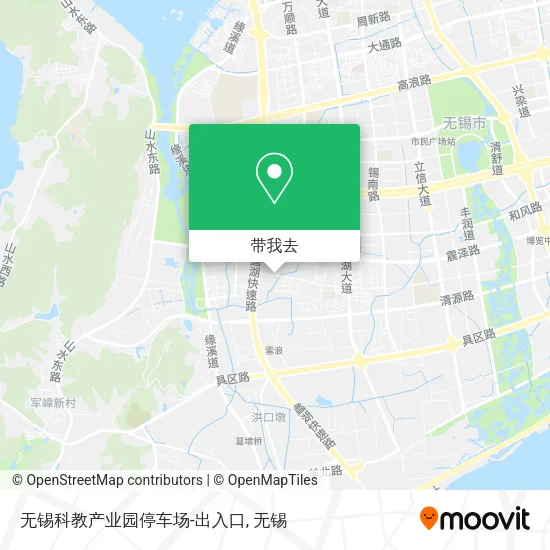无锡科教产业园停车场-出入口地图