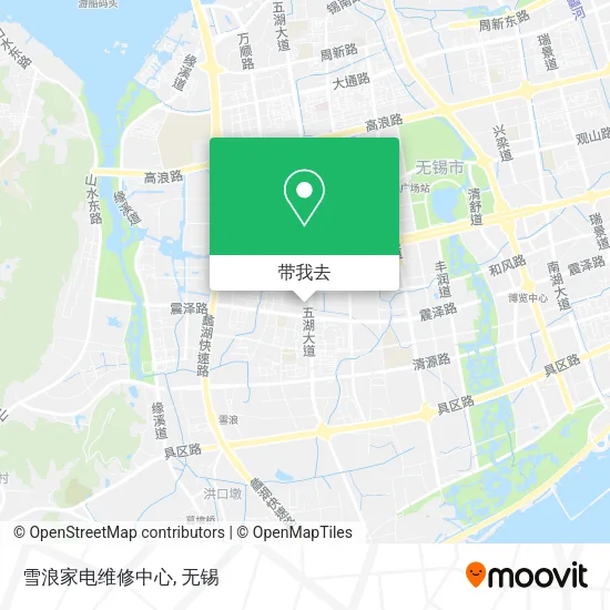 雪浪家电维修中心地图