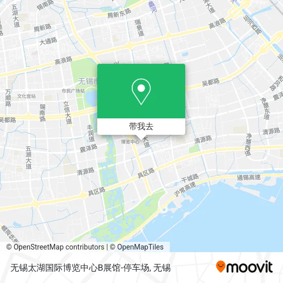 无锡太湖国际博览中心B展馆-停车场地图