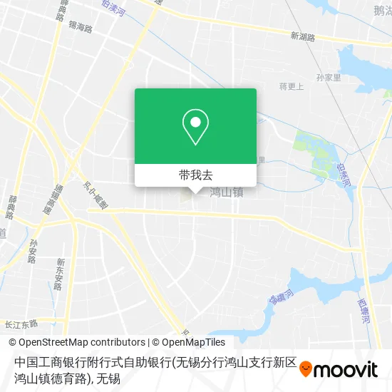 中国工商银行附行式自助银行(无锡分行鸿山支行新区鸿山镇德育路)地图