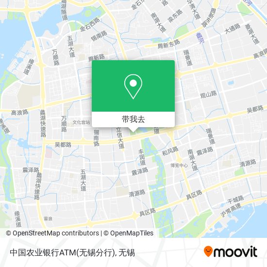 中国农业银行ATM(无锡分行)地图