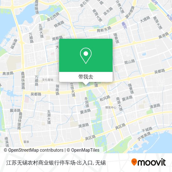 江苏无锡农村商业银行停车场-出入口地图