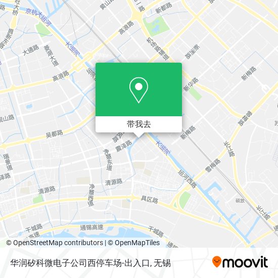华润矽科微电子公司西停车场-出入口地图