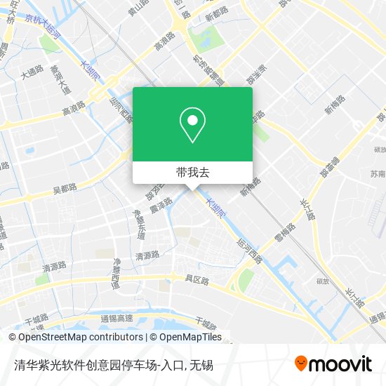 清华紫光软件创意园停车场-入口地图