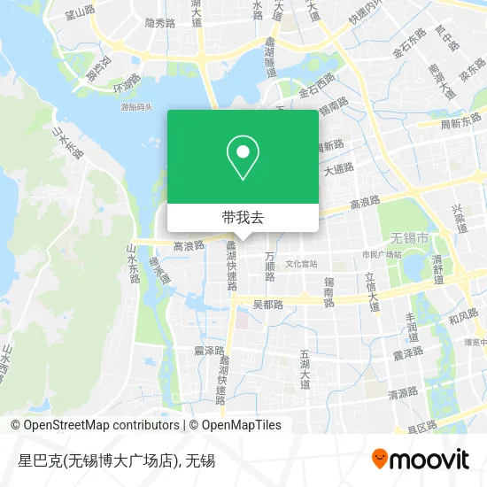 星巴克(无锡博大广场店)地图
