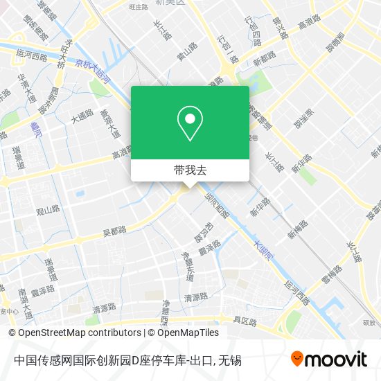 中国传感网国际创新园D座停车库-出口地图