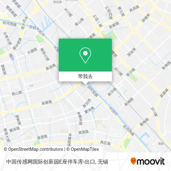 中国传感网国际创新园E座停车库-出口地图