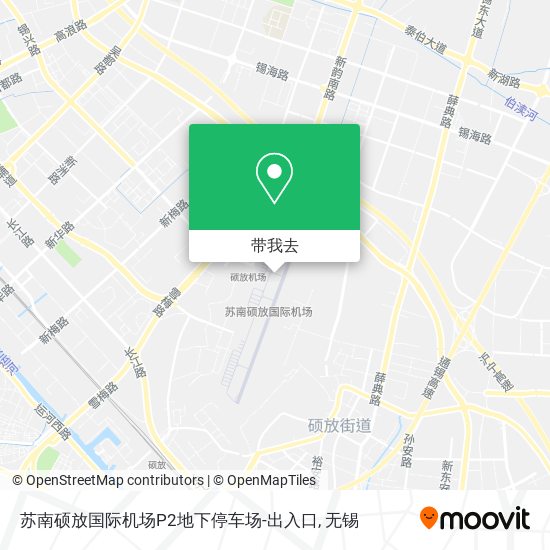 苏南硕放国际机场P2地下停车场-出入口地图