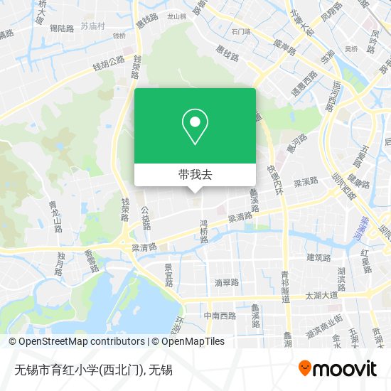 无锡市育红小学(西北门)地图