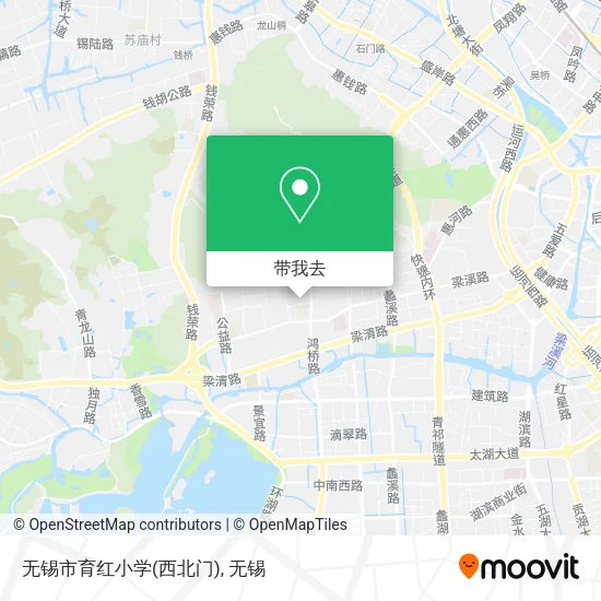 无锡市育红小学(西北门)地图