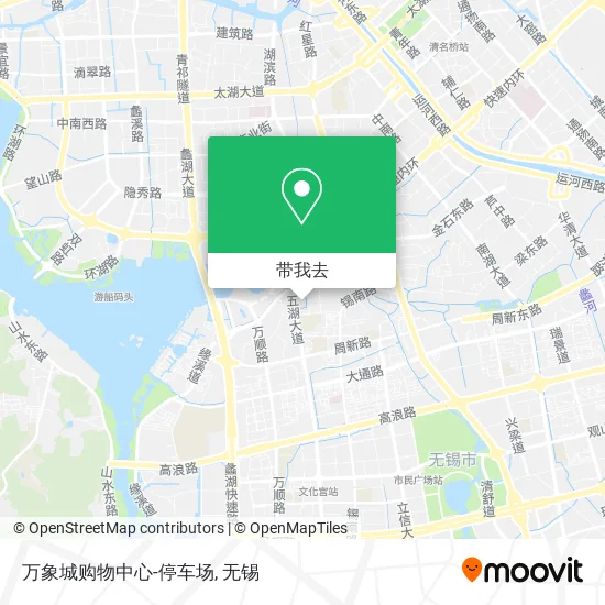 万象城购物中心-停车场地图