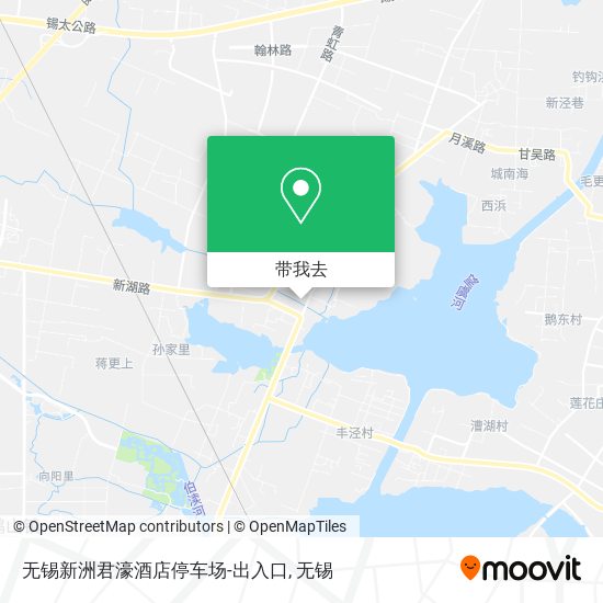 无锡新洲君濠酒店停车场-出入口地图