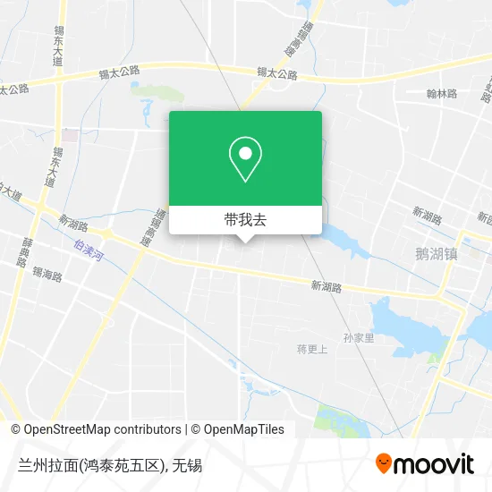 兰州拉面(鸿泰苑五区)地图