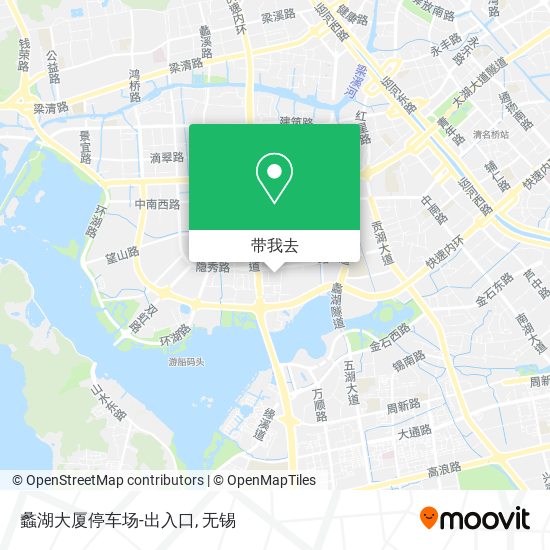 蠡湖大厦停车场-出入口地图