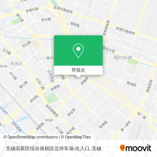 无锡高新区综合保税区北停车场-出入口地图
