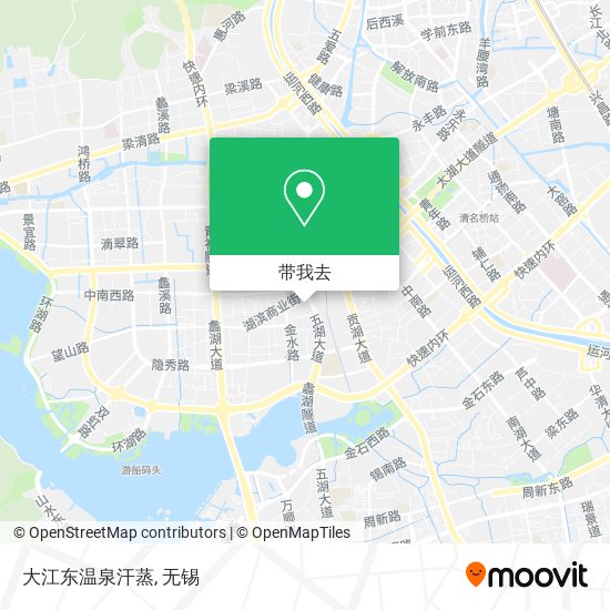 大江东温泉汗蒸地图