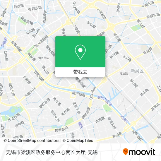 无锡市梁溪区政务服务中心南长大厅地图