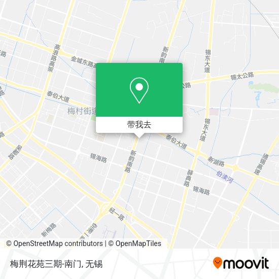 梅荆花苑三期-南门地图