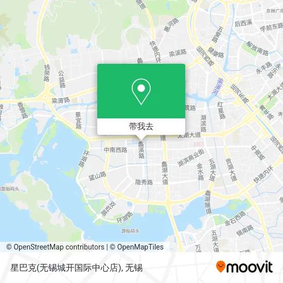 星巴克(无锡城开国际中心店)地图