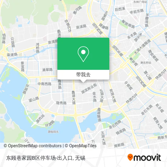 东顾巷家园B区停车场-出入口地图