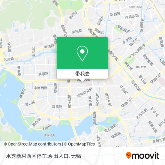 水秀新村西区停车场-出入口地图