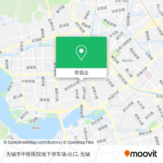 无锡市中医医院地下停车场-出口地图