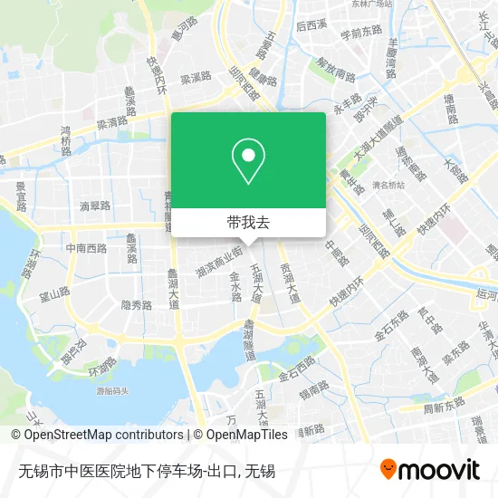 无锡市中医医院地下停车场-出口地图