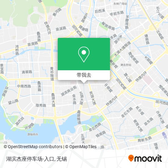 湖滨杰座停车场-入口地图