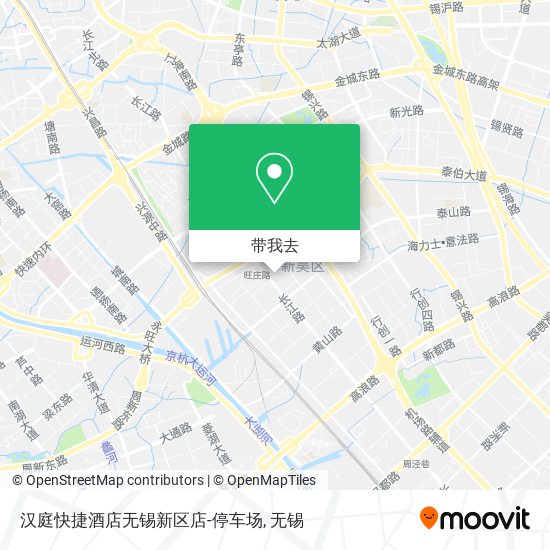 汉庭快捷酒店无锡新区店-停车场地图