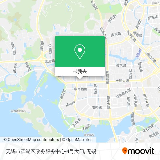 无锡市滨湖区政务服务中心-4号大门地图