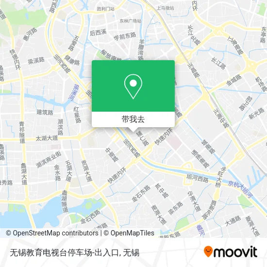 无锡教育电视台停车场-出入口地图
