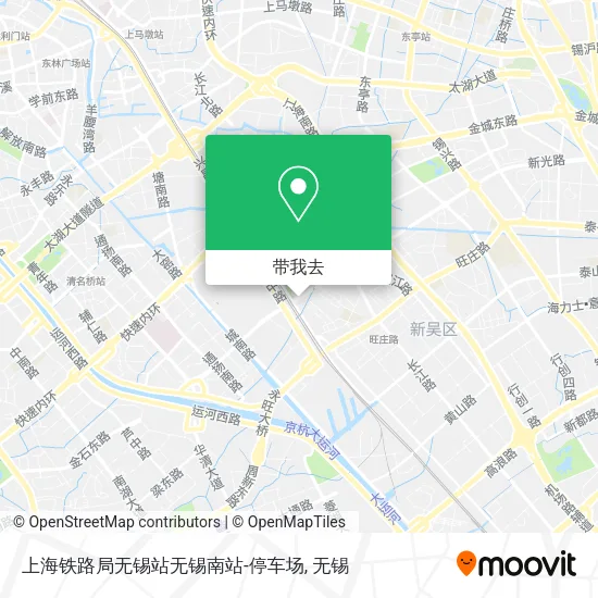 上海铁路局无锡站无锡南站-停车场地图