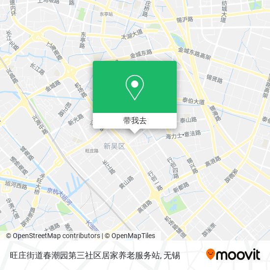 旺庄街道春潮园第三社区居家养老服务站地图