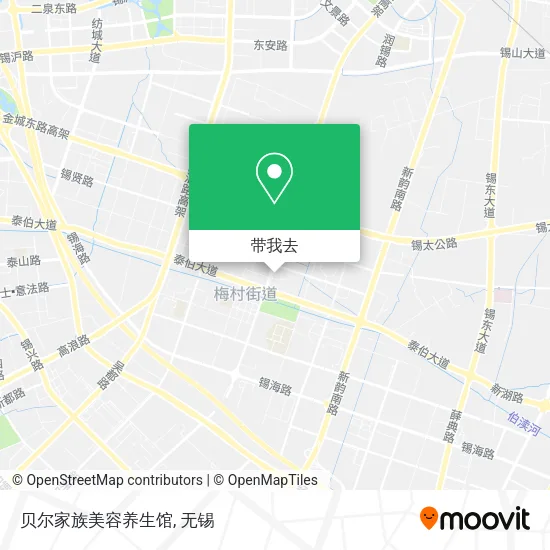 贝尔家族美容养生馆地图