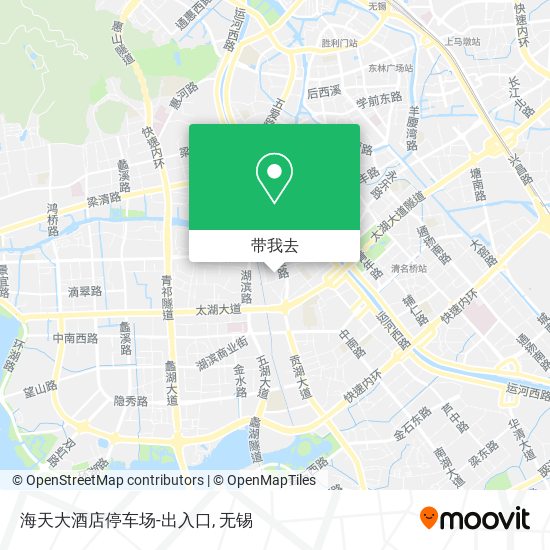 海天大酒店停车场-出入口地图
