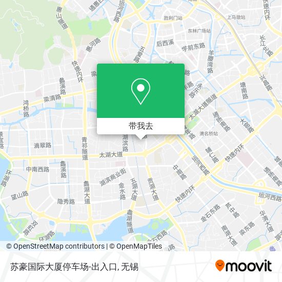 苏豪国际大厦停车场-出入口地图