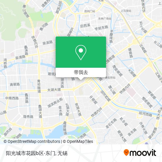 阳光城市花园b区-东门地图