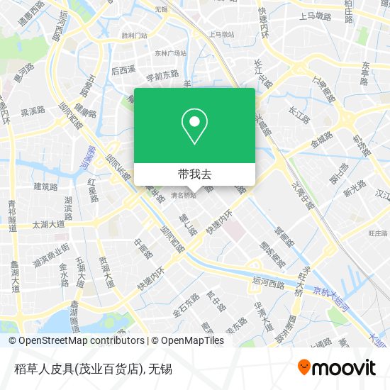 稻草人皮具(茂业百货店)地图