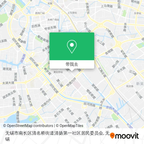无锡市南长区清名桥街道清扬第一社区居民委员会地图