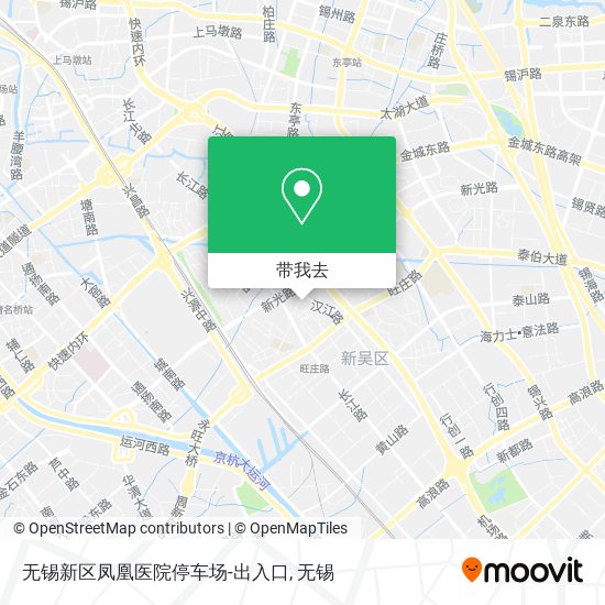 无锡新区凤凰医院停车场-出入口地图