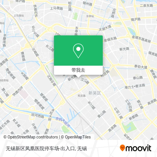 无锡新区凤凰医院停车场-出入口地图