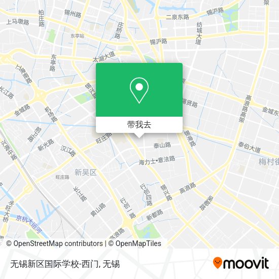 无锡新区国际学校-西门地图