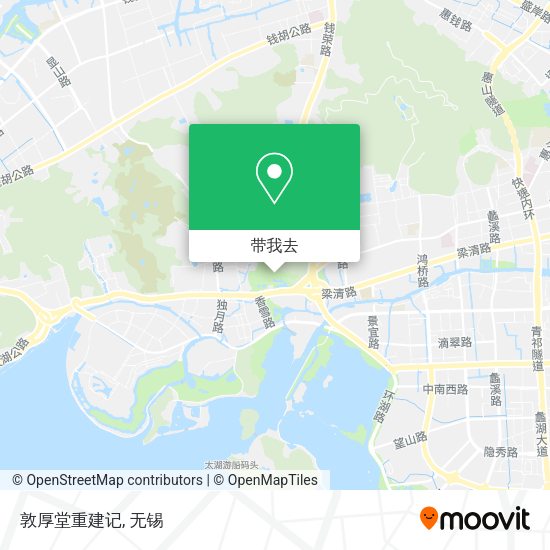 敦厚堂重建记地图