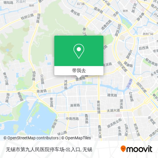 无锡市第九人民医院停车场-出入口地图