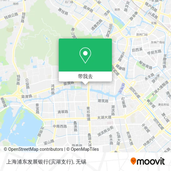 上海浦东发展银行(滨湖支行)地图