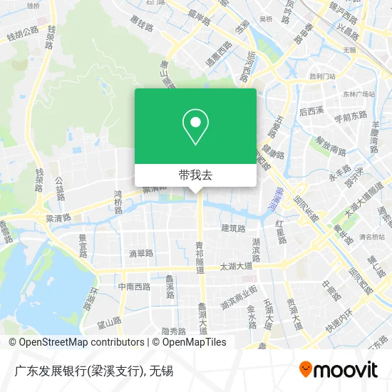 广东发展银行(梁溪支行)地图
