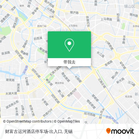 财富古运河酒店停车场-出入口地图